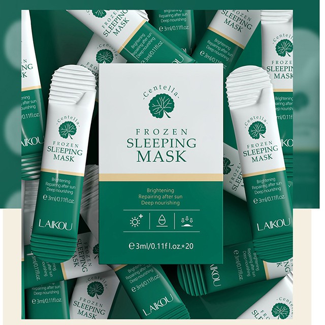 Mặt nạ LaiKou Collagen Centella Frozen Sleeping Mask - Hộp 20 Gói