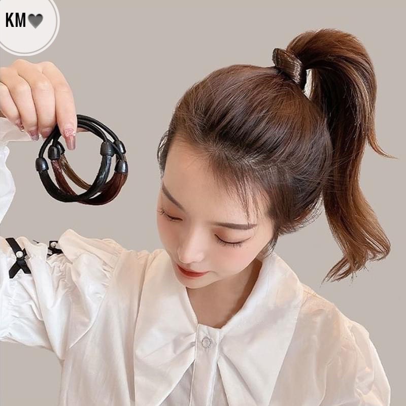 Dây Thun Cột Tóc Giả Bằng Cao Su