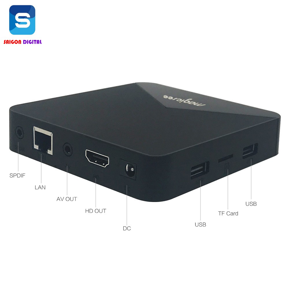 Android Tivi Box Magicsee N5 - Ram 2GB Rom 16GB - Android 9 - Bản single wifi - Rom ATV