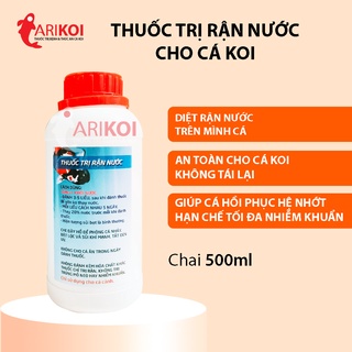 Dung dịch trị rận nước cho cá Koi phục hồi hệ nhớt, cách trị rận nước trong bể cá dứt điểm chai 500ml
