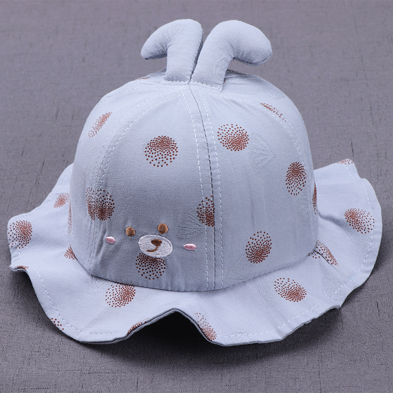 Nón chống nắng cho bé [6-18 tháng ], nón rộng vành thiết kế tai thỏ 3D dễ thương cho bé HOT
