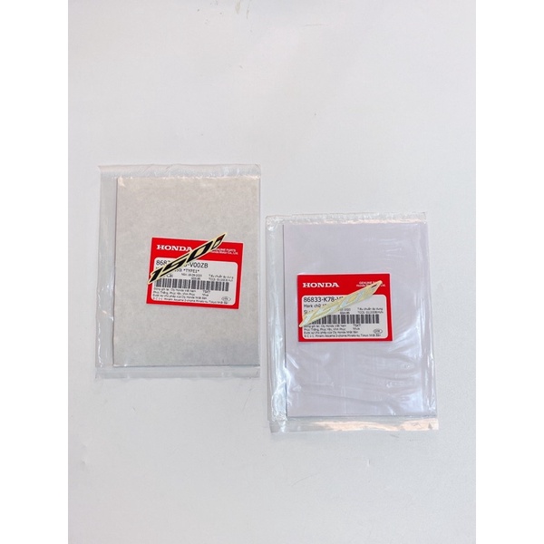 Tem decal mark chữ 150i, số 150i Honda Chính Hãng màu đen, màu trắng