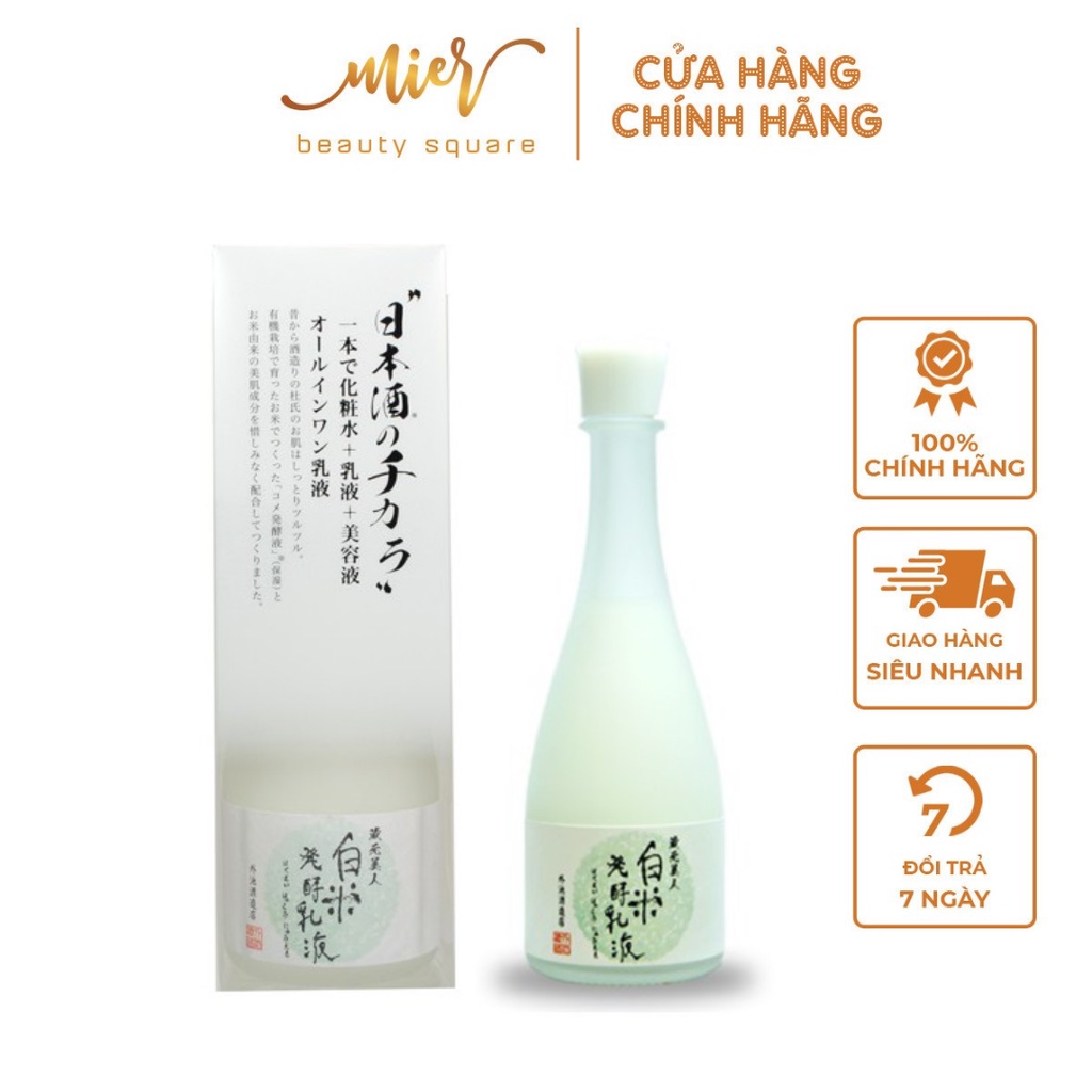 Nước Thần Dưỡng Sáng Da Chiết Xuất Từ Men Rượu Sake Kuramoto Bijin Sake Lotion 120ml