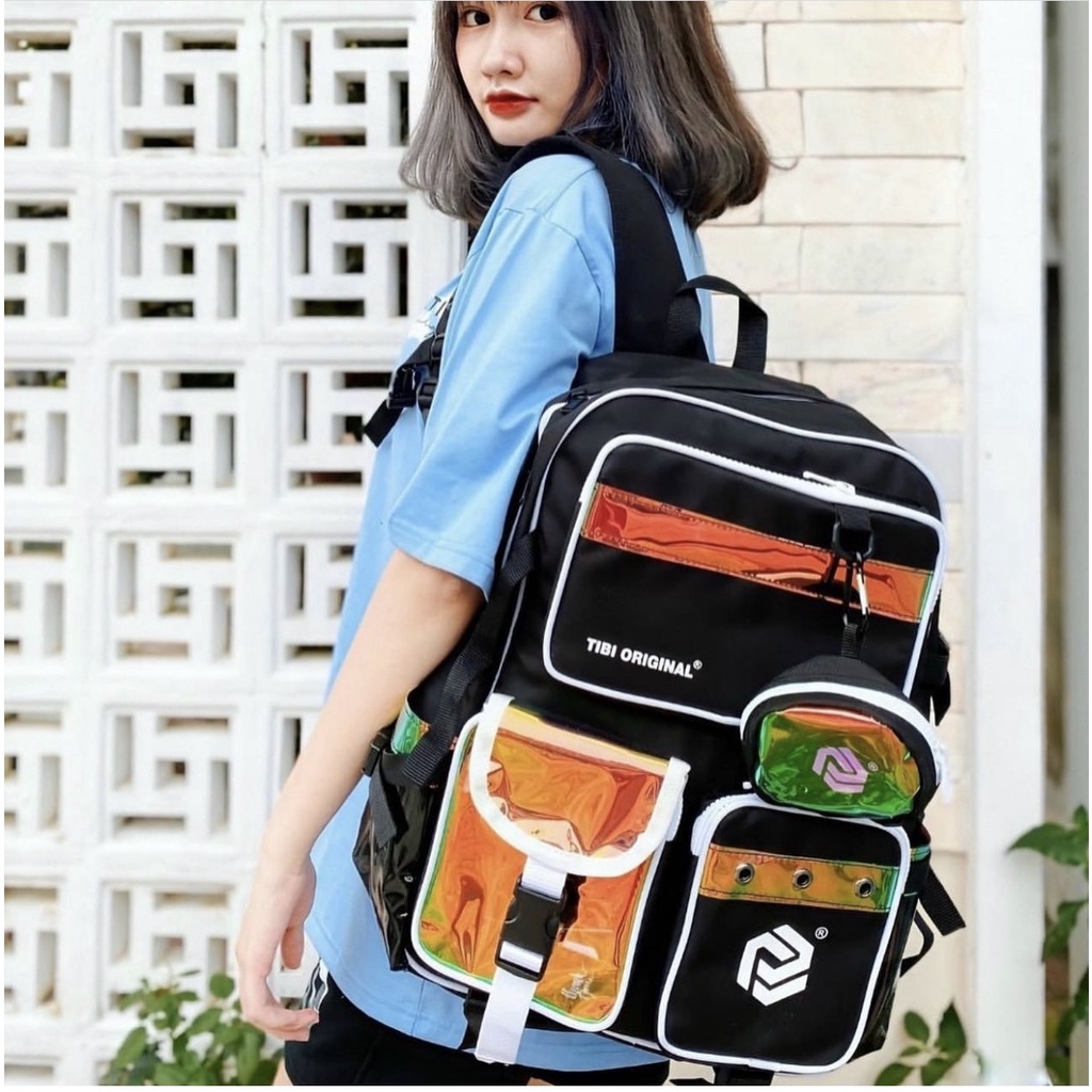 Balo đi học Ti Bi unisex form lớn cá tính