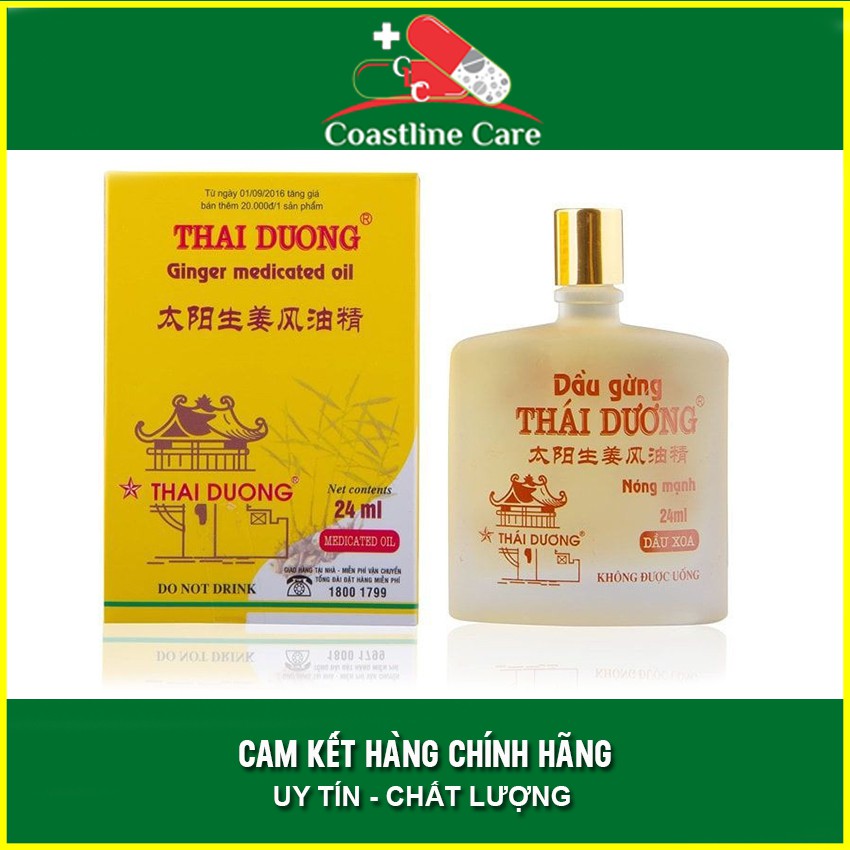 Dầu gừng Thái Dương 24ml - Coastlinecare Pharmacy