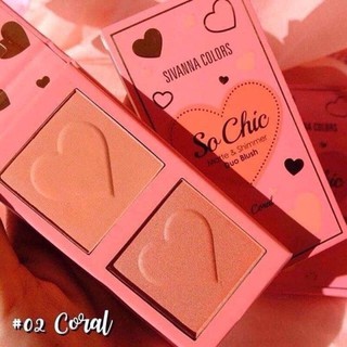Phấn má hồng So Chic Matte & Shimmer Duo Blush HF2005
