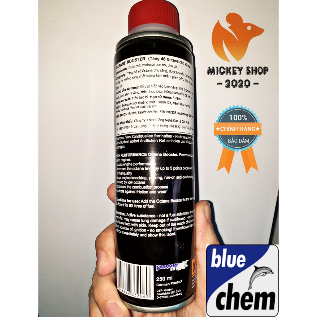 [ CAO CẤP ] BLUECHEM - OCTANE BOOSTER – TĂNG CHỈ SỐ OCTAN CHO XĂNG - 250ML