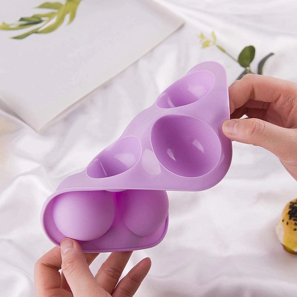 Khuôn silicone làm bánh sô cô la DIY tạo hình bán nguyệt chống dính dành cho nhà bếp