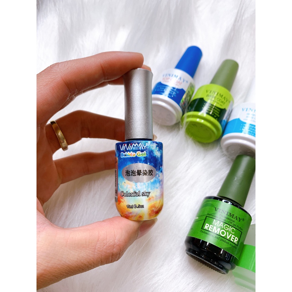 Base Top Vinimay , Top Lì , Loang , Giọt Sương , Kim Cương , Cường Lực, Kiềm Dầu , Phá Gel ,Cứng Móng Trùm Nail Mi