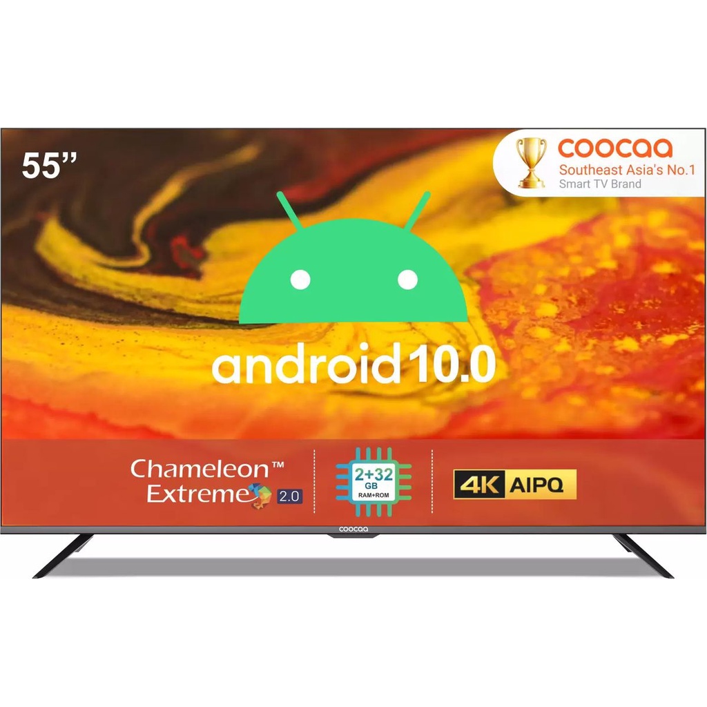 (Miễn phí vận chuyển lắp đặt Hà Nội) Smart TV Coocaa 4K UHD 55 inch 55S6G Pro Max