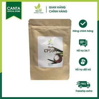 Muối epsom nguyên chất 200g viet healthy, epsom salt tẩy sỏi gan mật, thải độc gan, nhuận tràng, muối tắm việt healthy