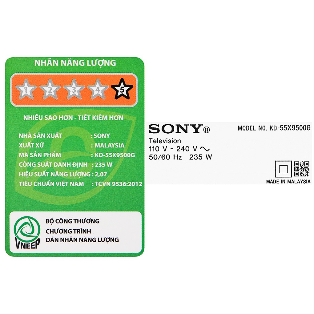 Android Tivi Sony 4K 55 inch KD-55X9500G | BigBuy360 - bigbuy360.vn