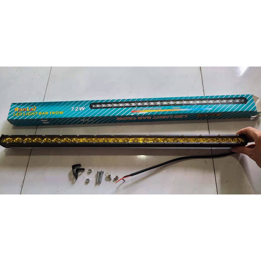 Đèn LED cảng trợ sáng RunLai 72W 65 cm 1 hàng , 2 hàng