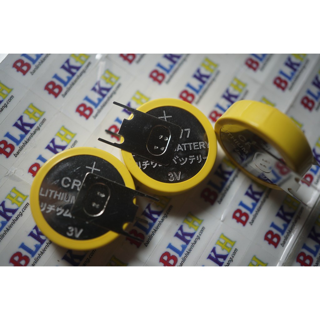 2 Pin CR2477 dáng đứng 3 chân chéo