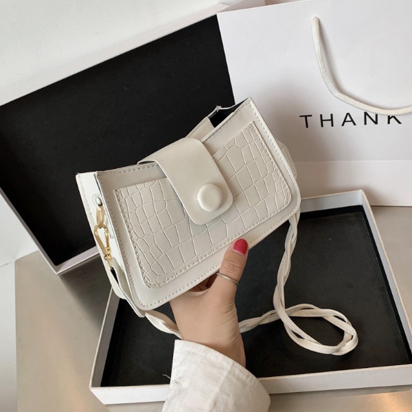 Túi xách nữ mini đeo vai dáng vuông dây da xoắn hợp thời trang, Túi đeo chéo - Tito Shop