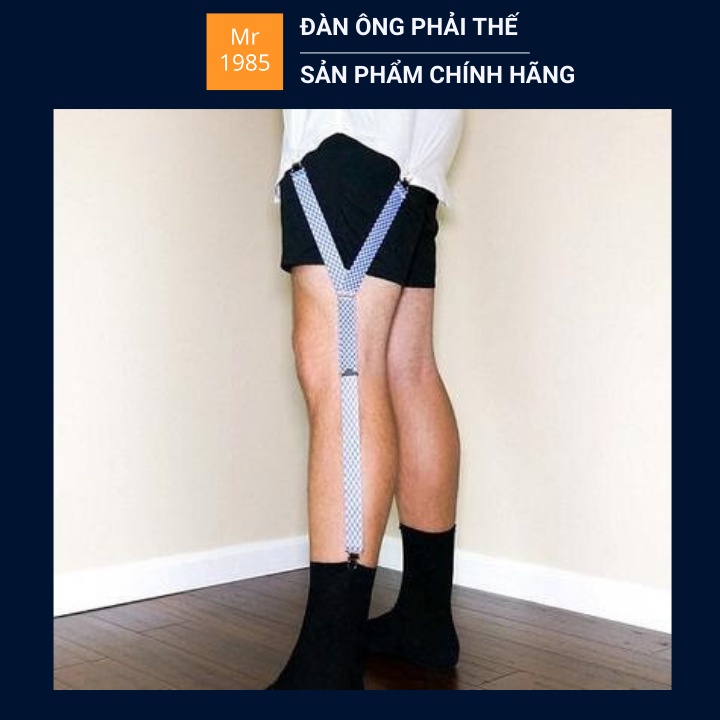 Kẹp giữ áo sơ mi thẳng đóng thùng loại chữ Y 1 đầu kẹp vớ 1 đầu kẹp áo sơ mi nylon co giãn 4 chiều Mr1985 MR19