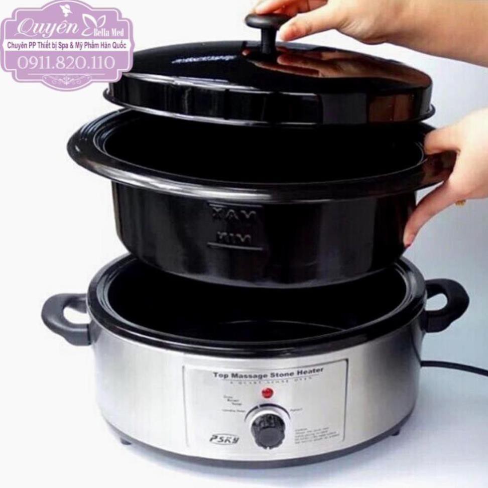 Nồi Hấp Đá Nóng Massage Hình Oval