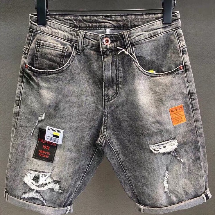 Quần Short Jean Nam Rách Chất Bò Cao Cấp Thời Trang Phong Cách Tp_shop_87 Ms207
