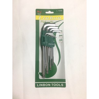 Bộ lục giác bi 9 cây linbon ngắn - l1098