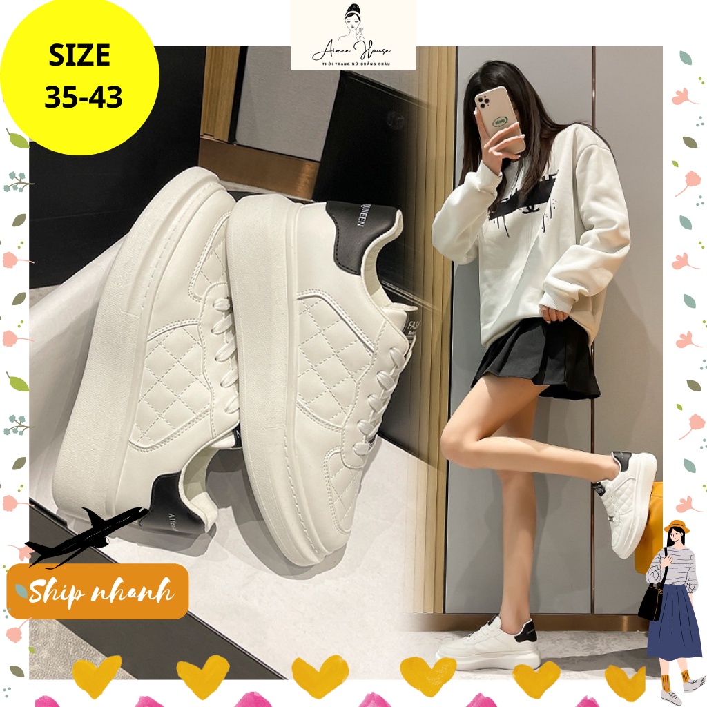 35-44 Giày Thể Thao Nữ BIG SIZE Phong Cách Trẻ Trung Hiện Đại Aimeehouse Quảng Châu