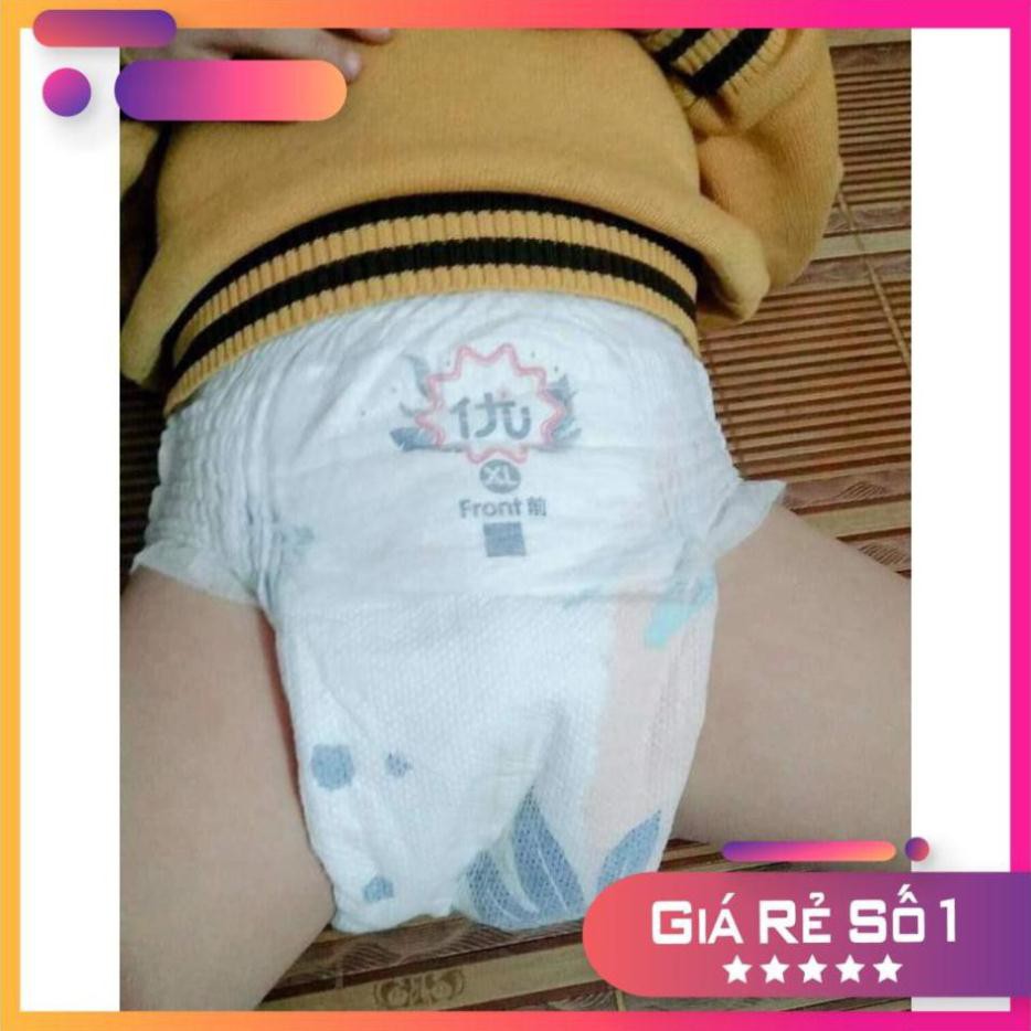 Tã Bỉm YOULI XANH quần/ dán SIÊU THẤM đủ Size S108, M96, L84, XL76, XXL72, XXXL68 GIÁ TIẾT KIỆM