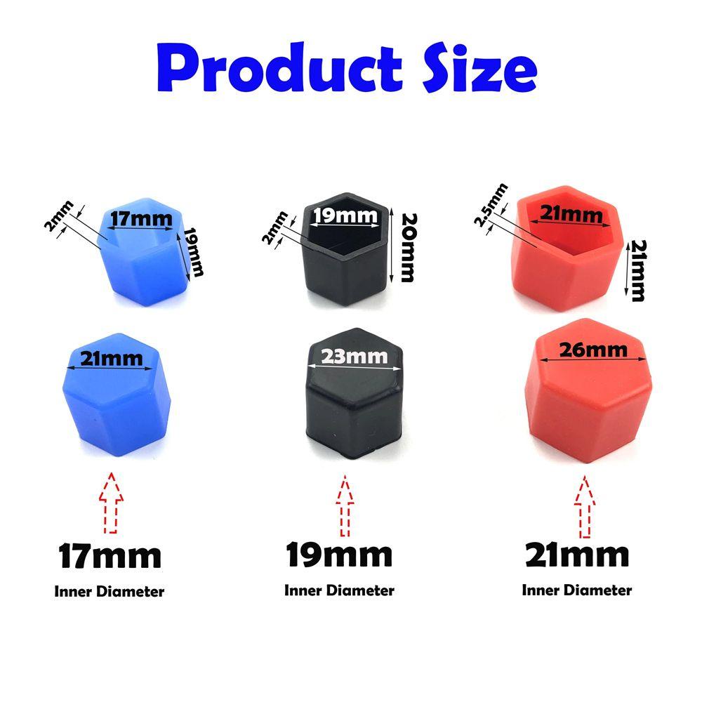 20 Nắp Đậy Ốc Bánh Xe Hơi Bằng Silicone