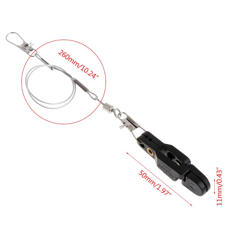 Kẹp Câu Cá Kèm Dây Kéo Căng Tháo Gỡ Nhanh Tiện Dụng