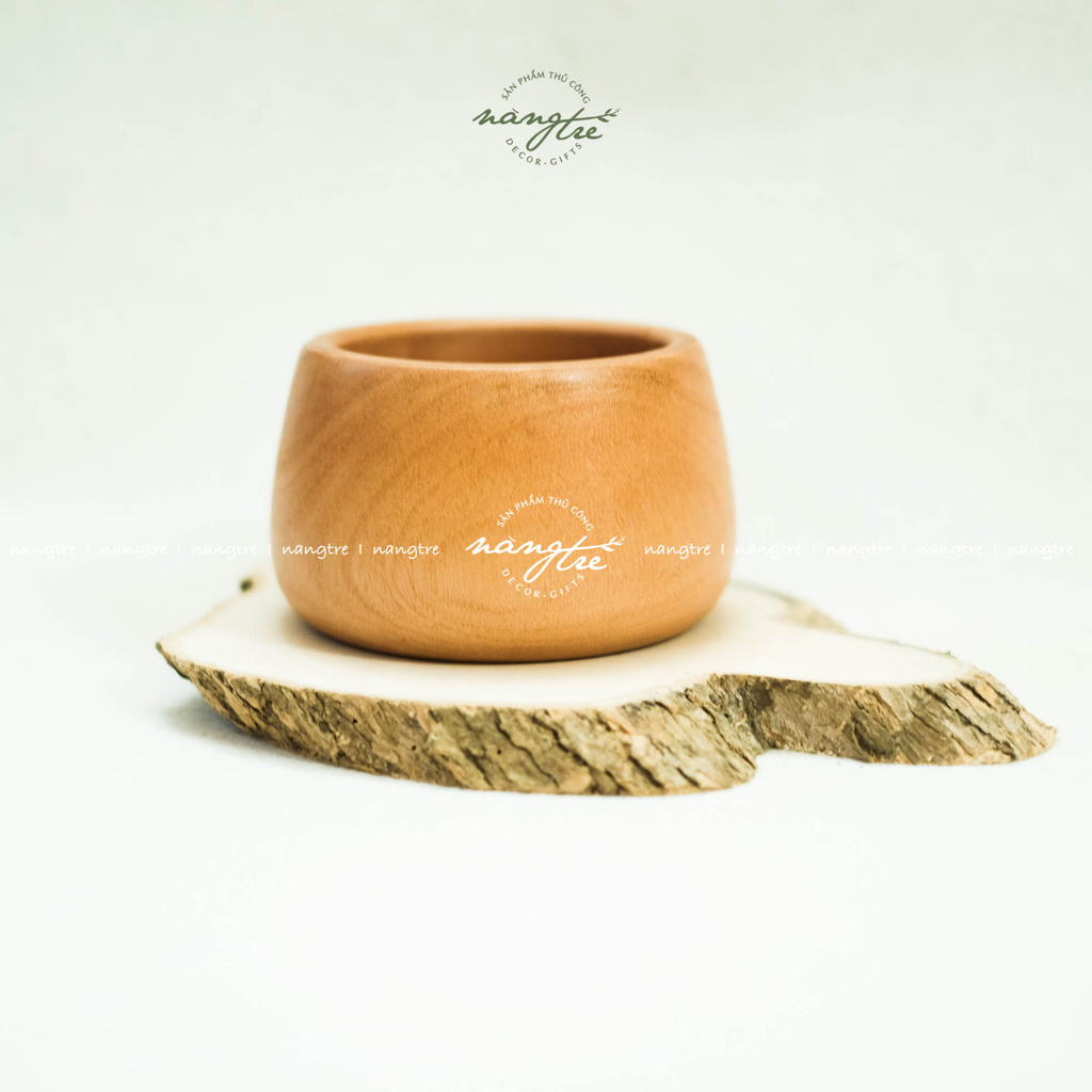 Chén gỗ trang trí đồ ăn, bát gỗ decor - Decorative wooden bowls