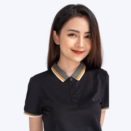 Áo Polo nữ YODY dệt hiệu ứng mắt chim giúp thấm hút mồ hôi tốt và siêu mềm mại APN3704
