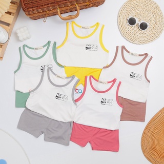 BỘ BA LỖ THUN LẠNH IN LỤA SIÊU MỊN CHO BÉ 9-20KG