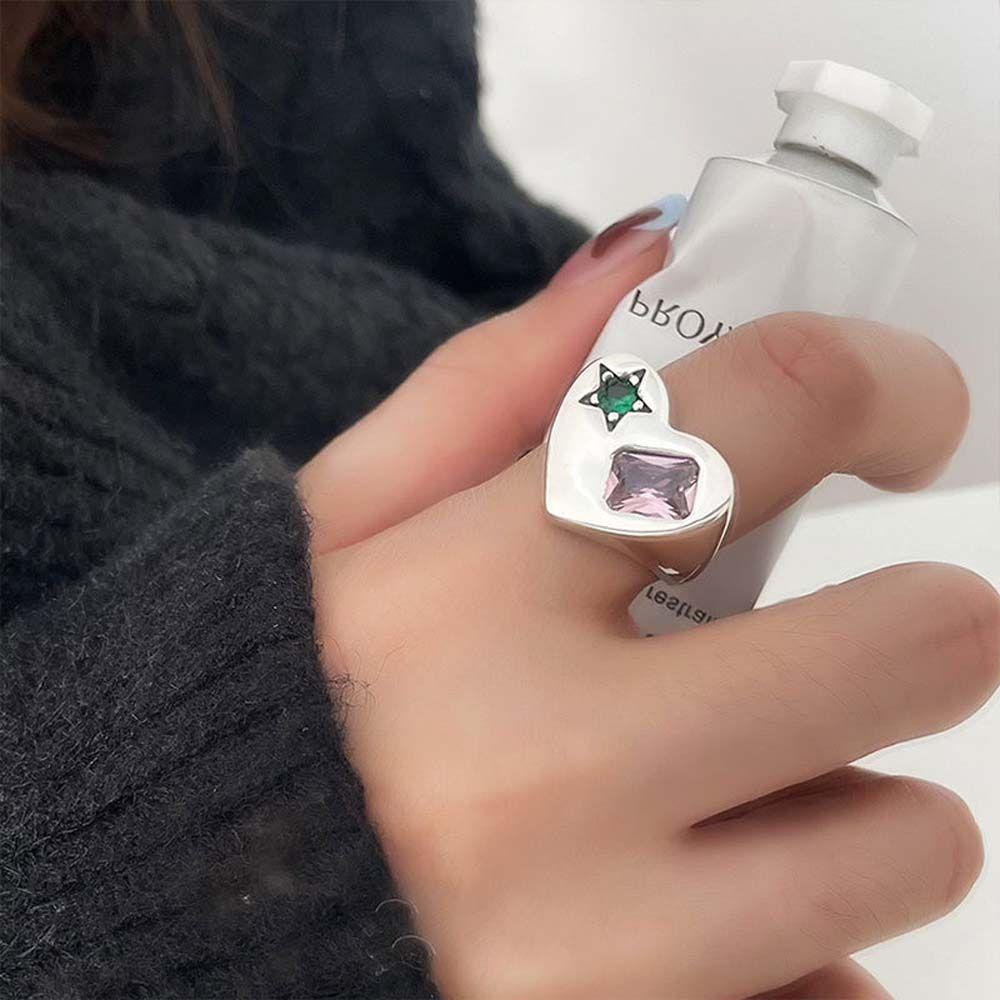 Một số ngày nào đó của phụ nữ SOMEDAYZL|Nhẫn Hở Phong Cách Retro Thời Trang