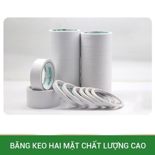 [HÀNG CÓ SẴN] Băng Keo giấy 2 Mặt Nhiều Kích Thước