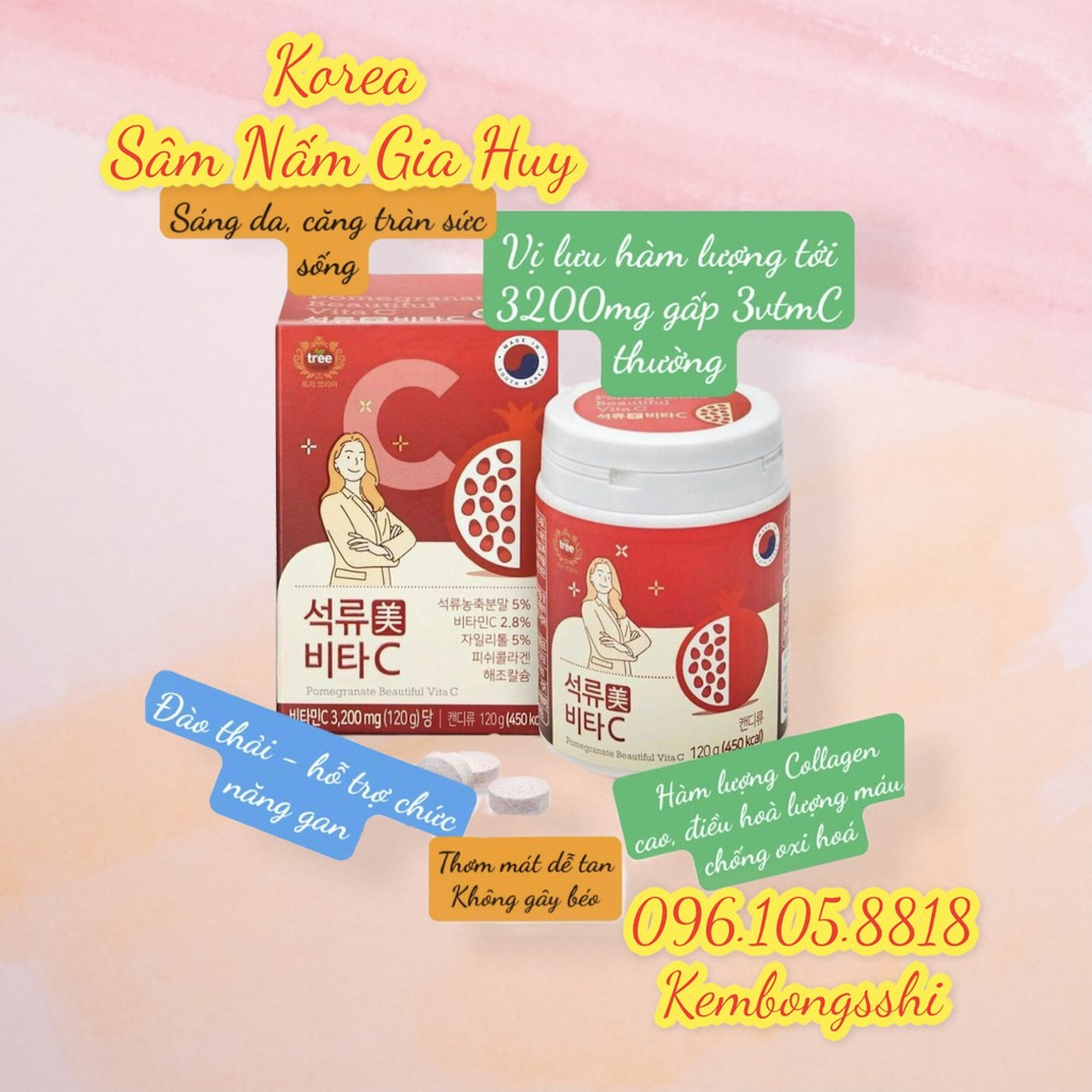[HÀNG MỚI] Viên Vitamin C  JEJU Tangerine Multivita C Hàn Quốc mới nhất