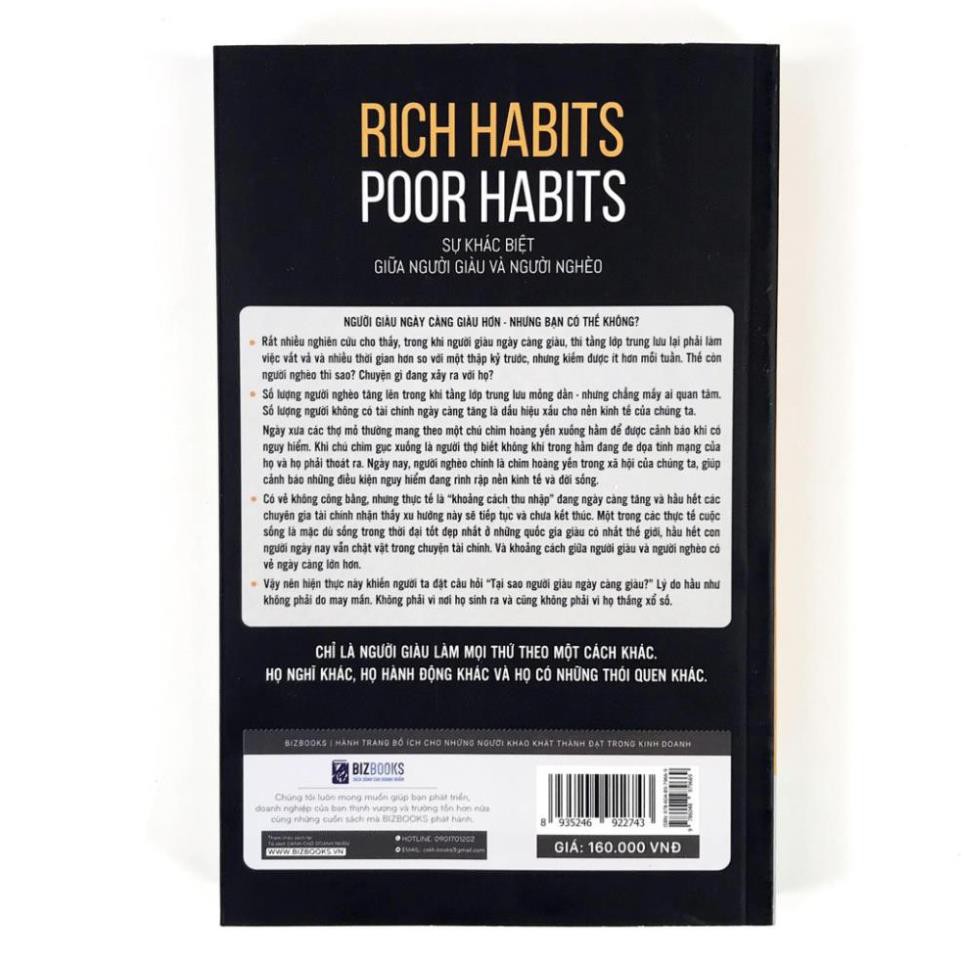 [Sách] - Rich Habits - Poor Habits - Sự Khác Biệt Giữa Người Giàu Và Người Nghèo | BigBuy360 - bigbuy360.vn