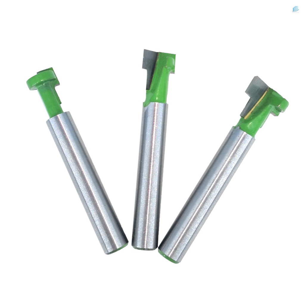 Bộ Mũi Phay Router 6.35mm (1 / 4 Inch) Shank 5 / 16 3 / 8 &amp; 1 / 2 Inch Đầu Lục Giác