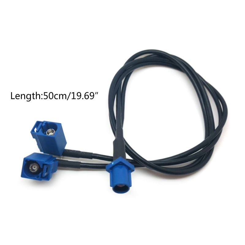 Dây Cáp Chia Cổng 19.69inch 50cm Từ Wakra C Male Sang Fakra C Female