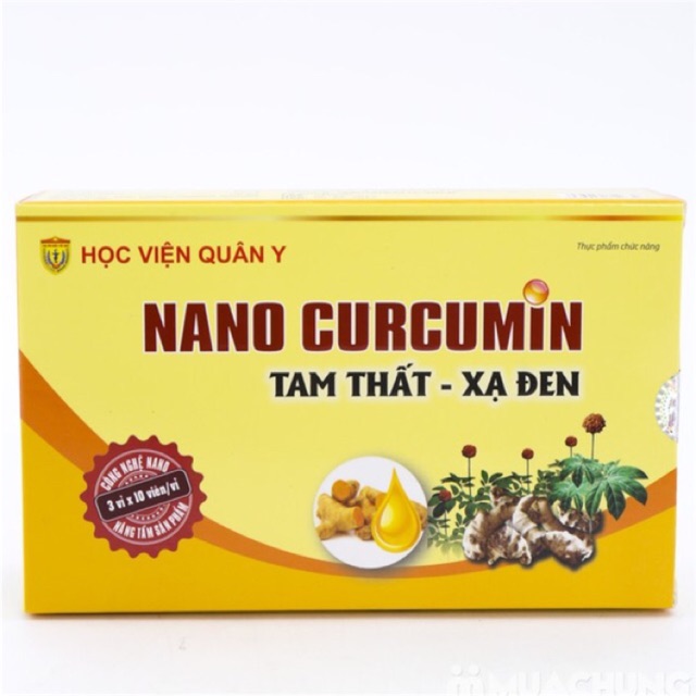 [CHÍNH HÃNG] Nano Curcumin - Tam thất - Xạ đen