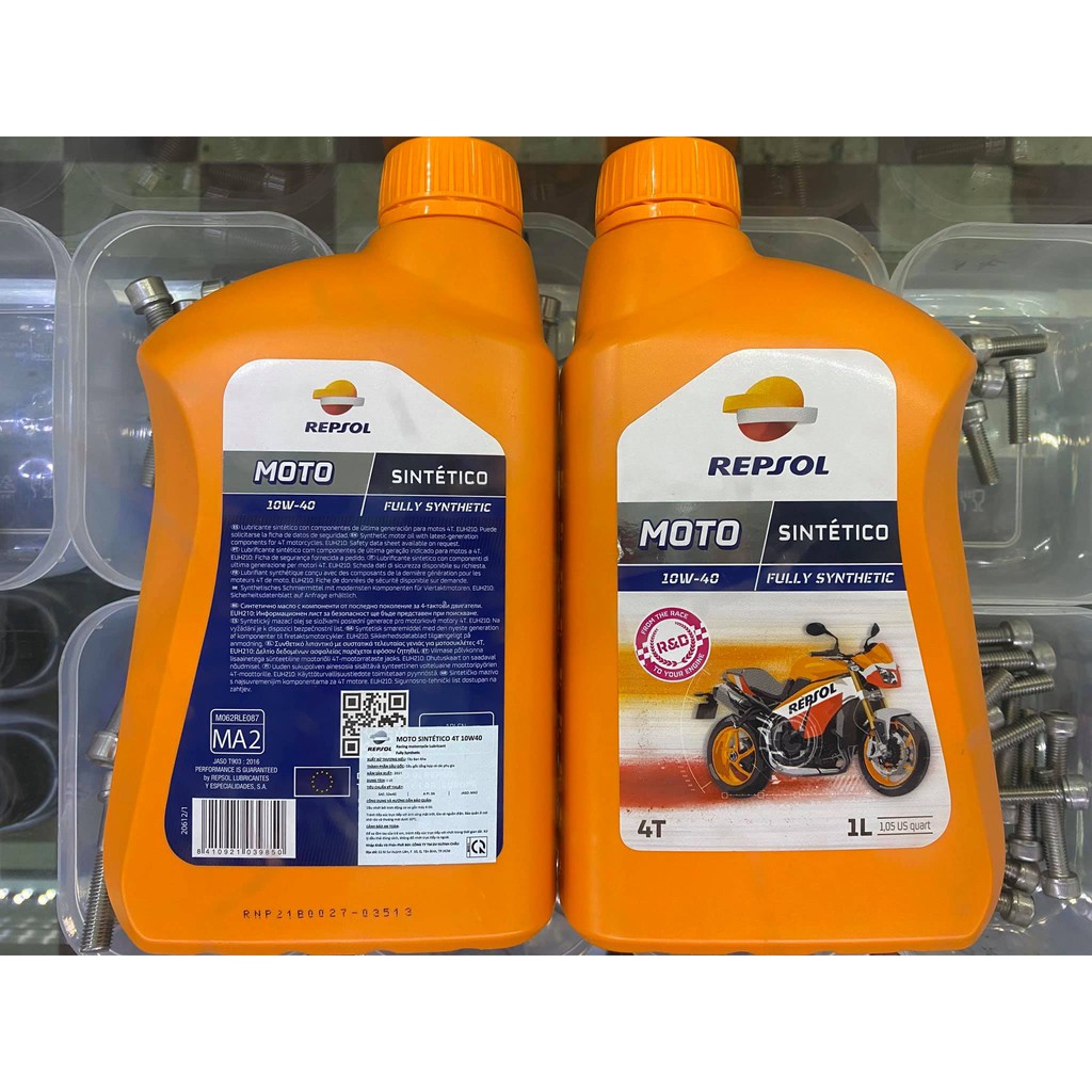 [GIÁ THẤP NHẤT SHOPEE] NHỚT REPSOL MOTO SINTETICO 4T 10W40 FULLY SYNTHETIC