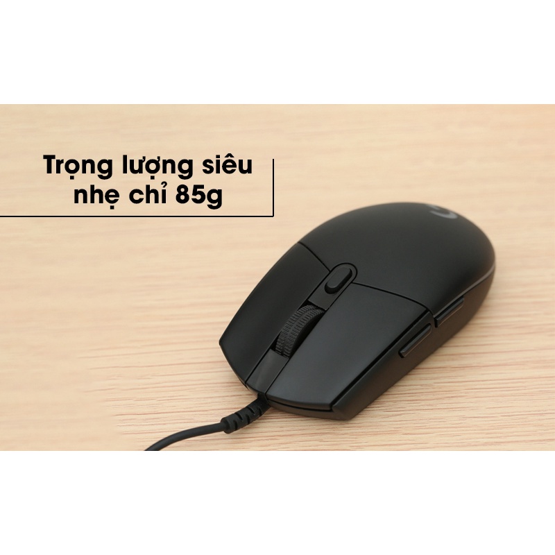 [Mã 155ELSALE giảm 7% đơn 300K] Chuột Gaming có dây Logitech G102 Gen1 mới 100% không box