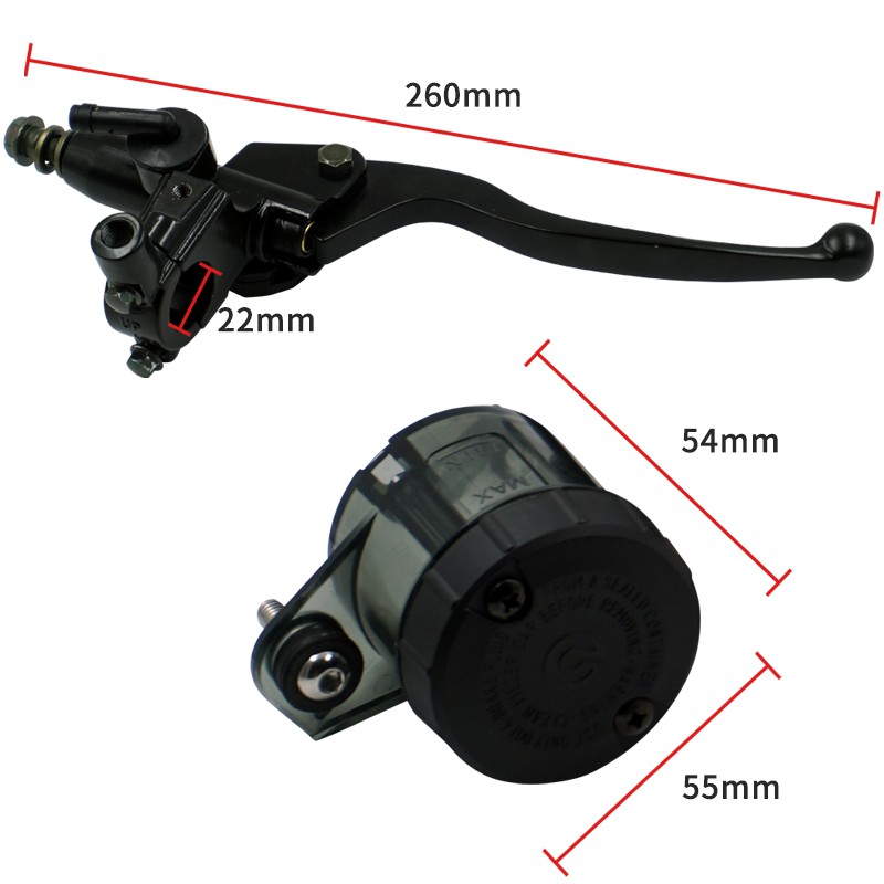 Tay Thắng Trong Suốt Chuyên Dụng Cho Xe Yamaha LC150/LC135 7/8 Inch 22cm