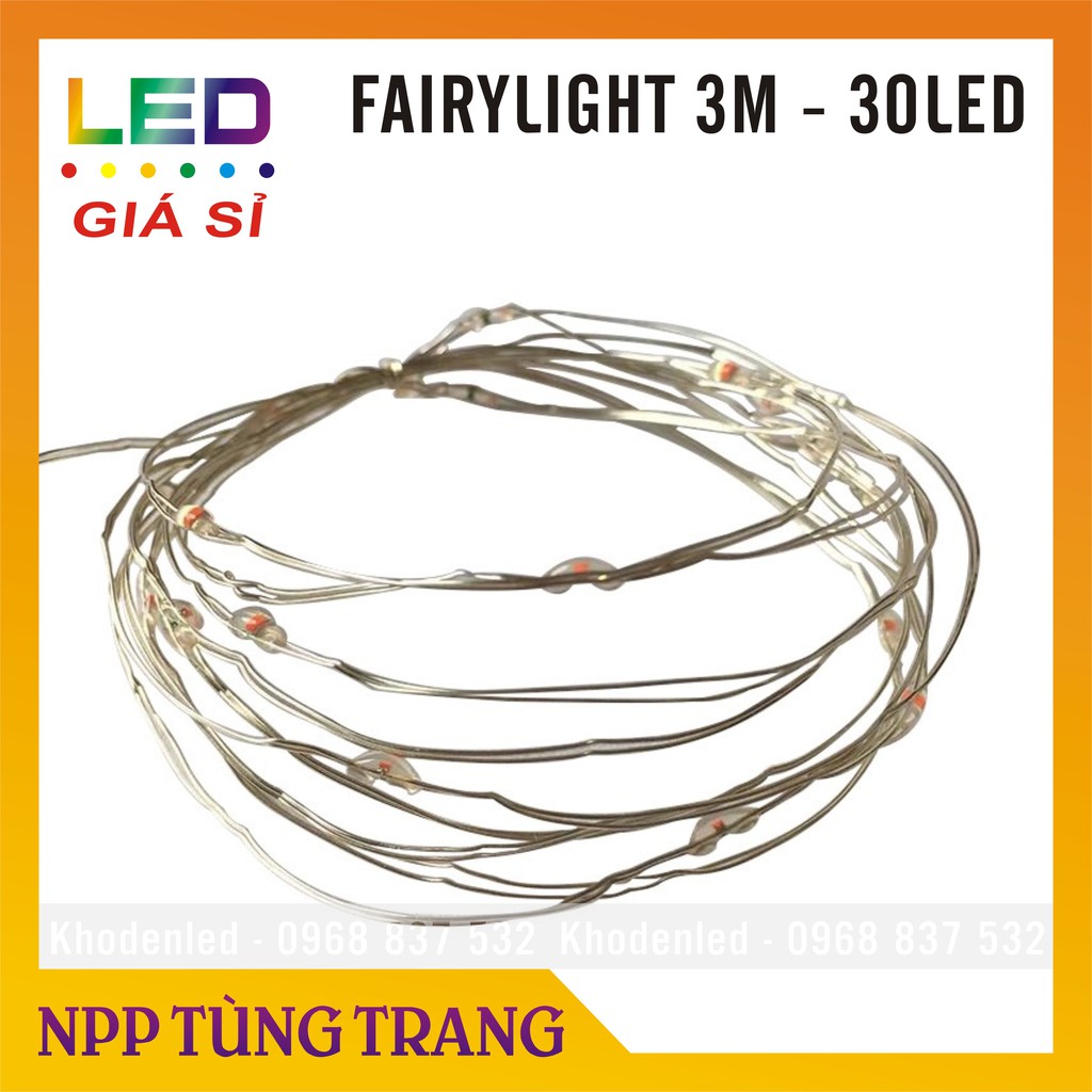 Đèn đom đóm dùng pin fairylight 3m các màu siêu xinh