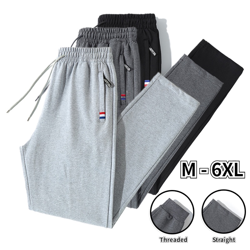 Quần Dài Thể Thao Ống Đứng Cỡ Lớn M-6XL Thời Trang Cho Nam Và Nữ