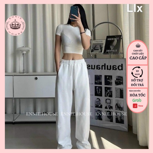Quần Jogger Thể Thao Chất Liệu Cotton Loại 1 Bo Chun Gấu Ennie CD040