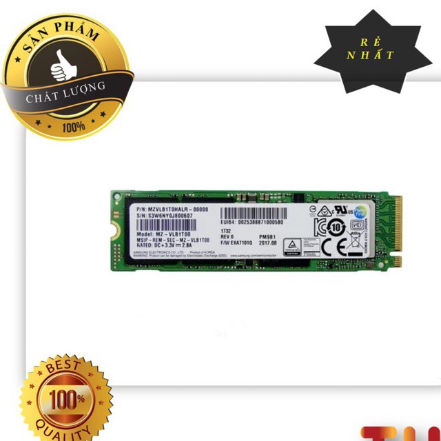 [Mã 255ELSALE giảm 7% đơn 300K] Ổ cứng SSD NVMe M2-2280 PCIe 256gb - 512GB - 1T