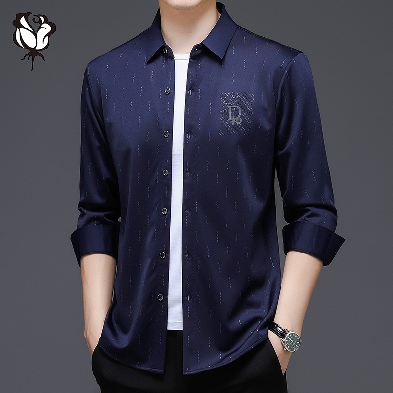 Áo Sơ Mi Tay Dài Kẻ Sọc Caro 3 Màu Sắc Phong Cách Hàn Quốc Cho Nam