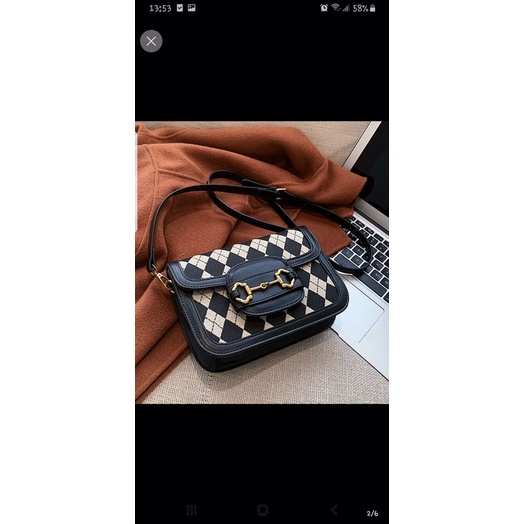 Túi xách nữ thời trang hoạ tiết trám siêu đẹp TX687