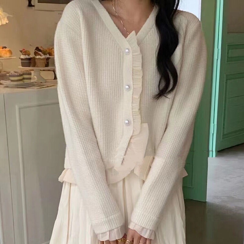 Áo Khoác Cardigan Dệt Kim Dáng Ngắn Phong Cách Hàn Quốc  tao bao