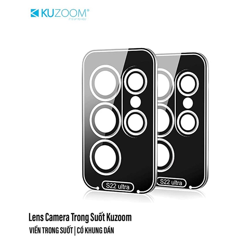 Kính cường lực KUZOOM Samsung S23 ,S23 FE , S32 ULTRA S21 FE ,S22 Ultra , S22 plus , S22 / dán camera kuzoom s22 ultra