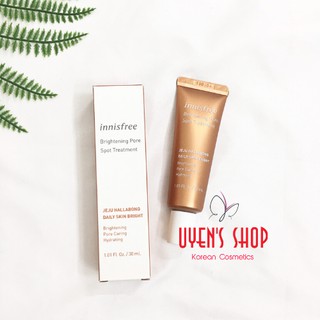 Tinh chất hỗ trợ làm  mờ nám, tàn nhang Innisfree Brightening Pore Spot Treatment 30ml