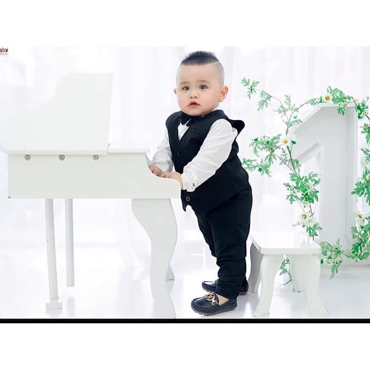 Set Gile Đen Cho Công Tử Nhí